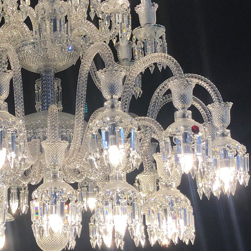 36 Lights Solstice Chandelier Clear Big Lighting - Joyfuzzy