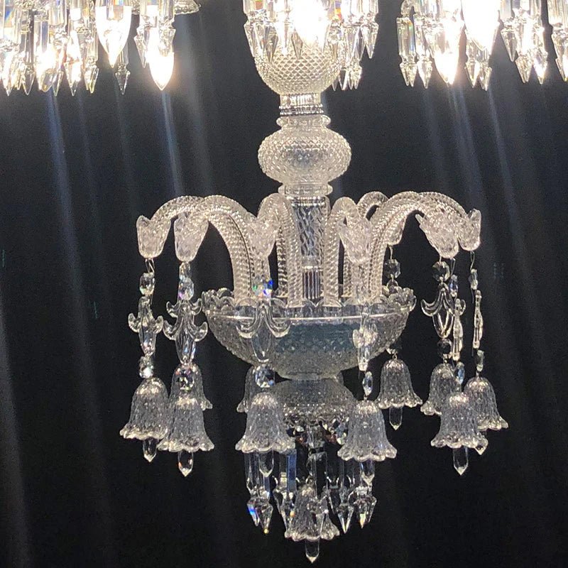 36 Lights Solstice Chandelier Clear Big Lighting - Joyfuzzy