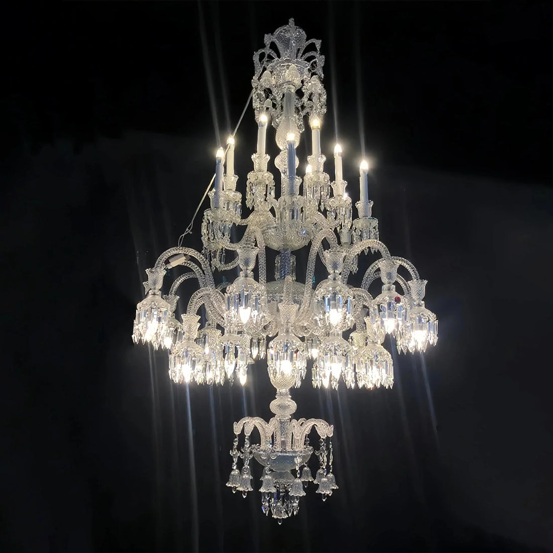 36 Lights Solstice Chandelier Clear Big Lighting - Joyfuzzy