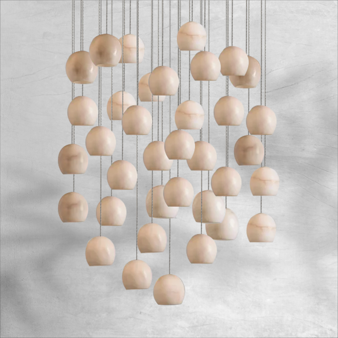 Maeva Round Chandelier 3/7/15/36 Light