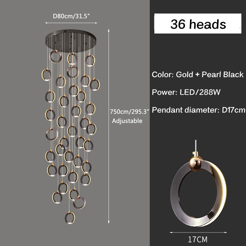 Joyfuzzy Nordic LED Ceiling Chandelier