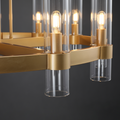 Lavefz Round Blown Glass Chandelier 36