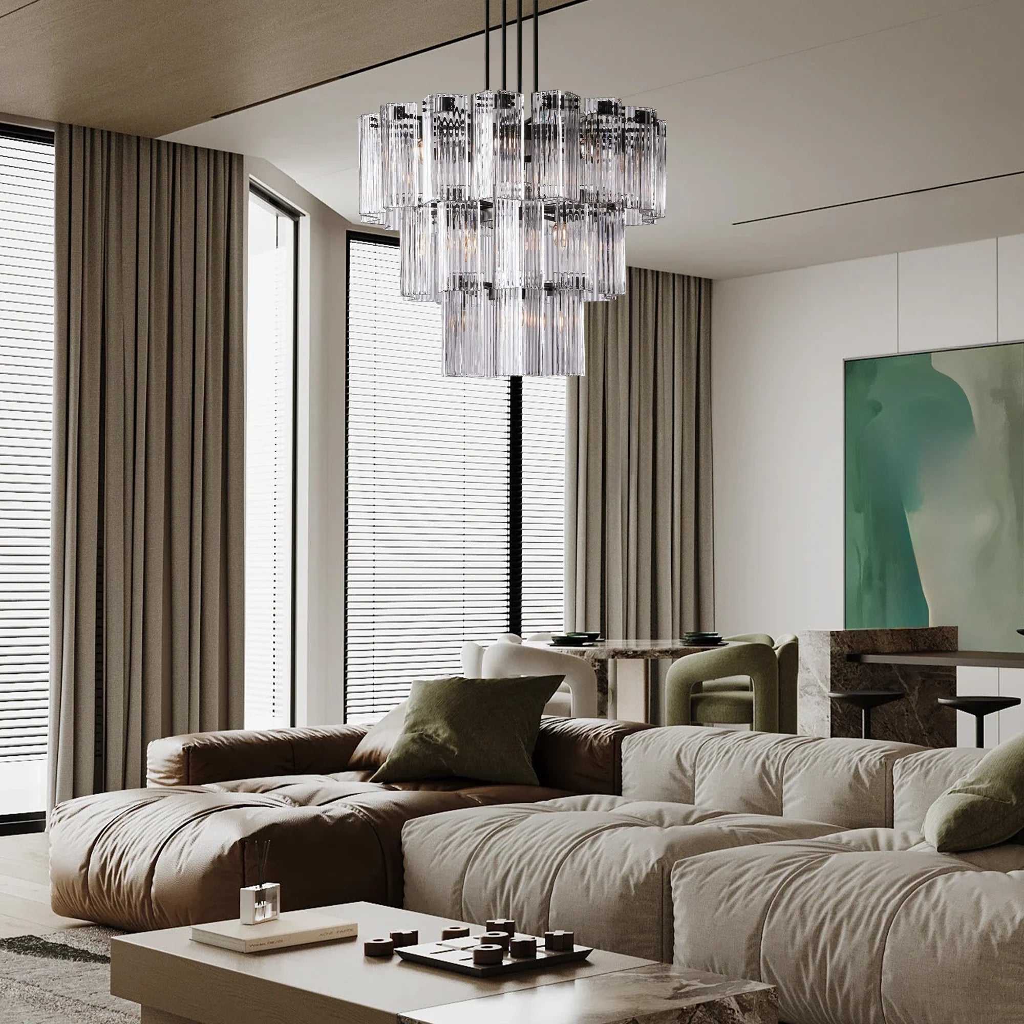 Delsie Round Chandelier 38''48''60''