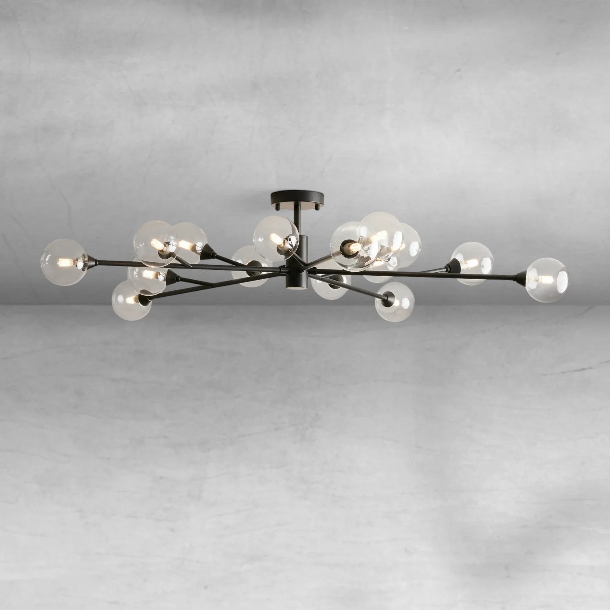 Apollo Moder Glass Ball Flushmount 20''36''47''