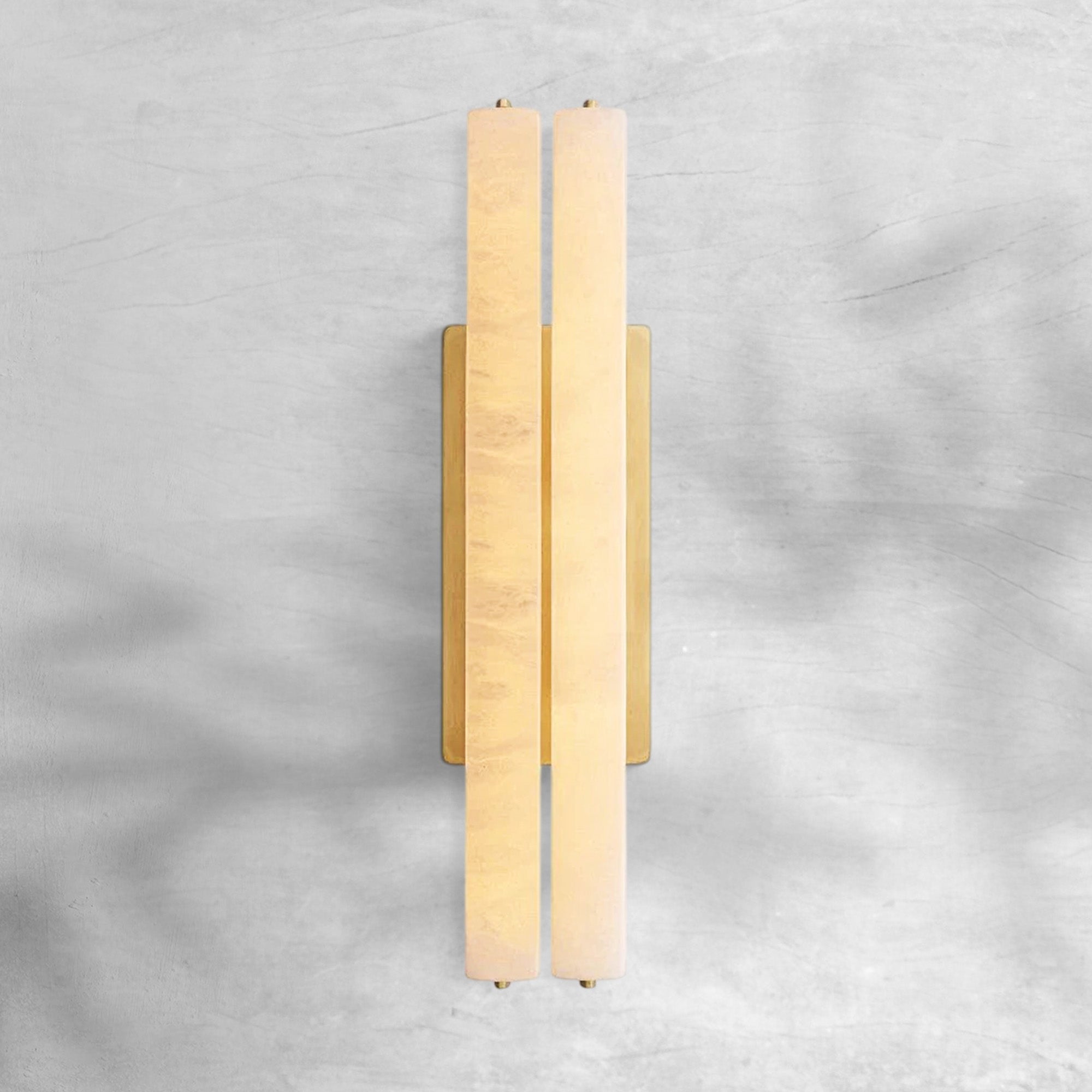 Aufz Alabaster Double Sconce