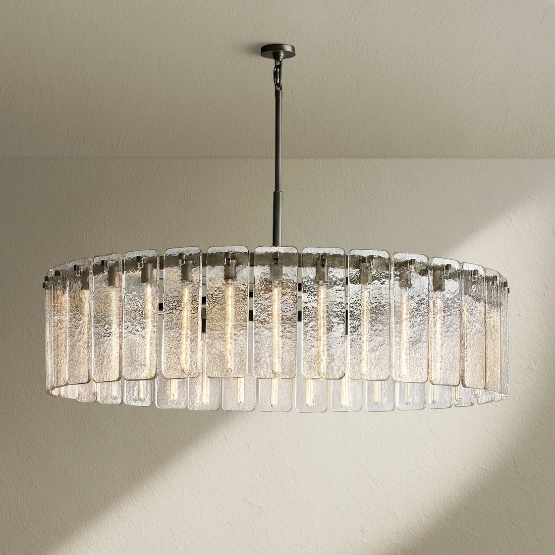 Calafz Glass Round Chandelier 60"