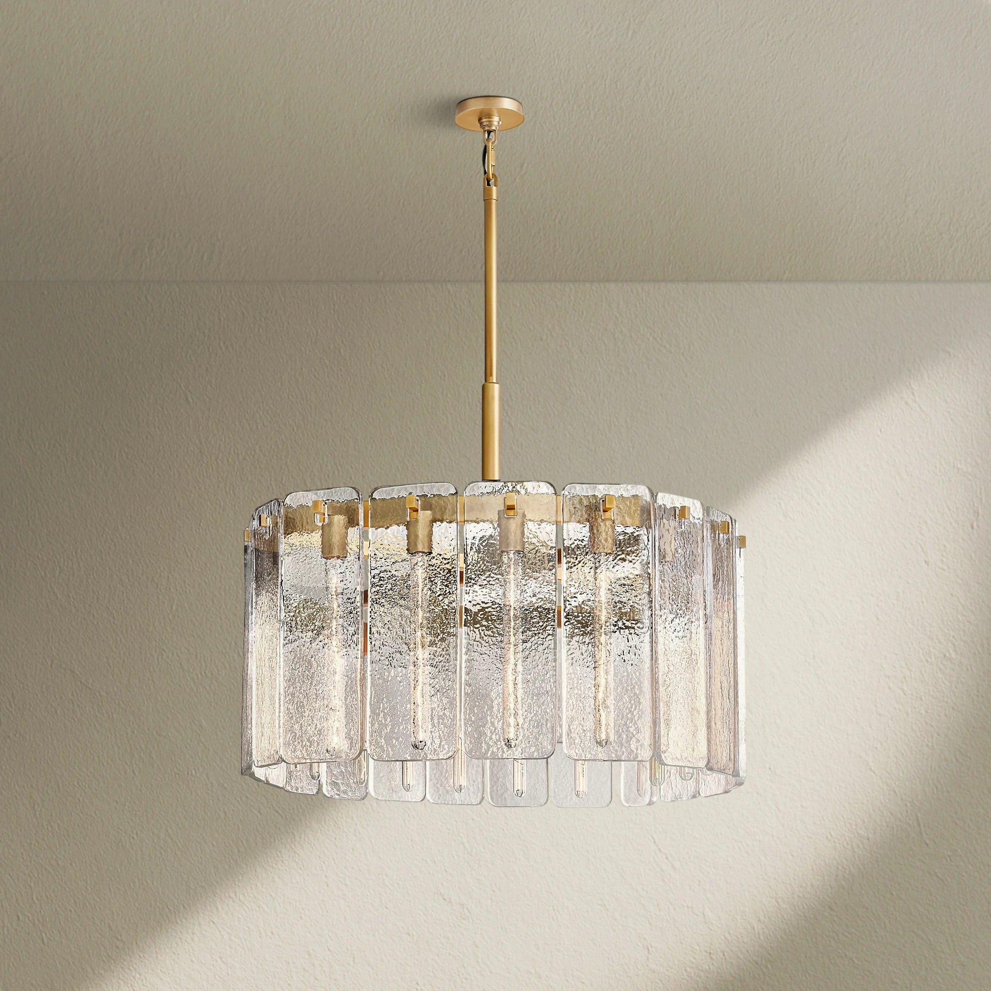 Calafz Glass Round Chandelier 36"