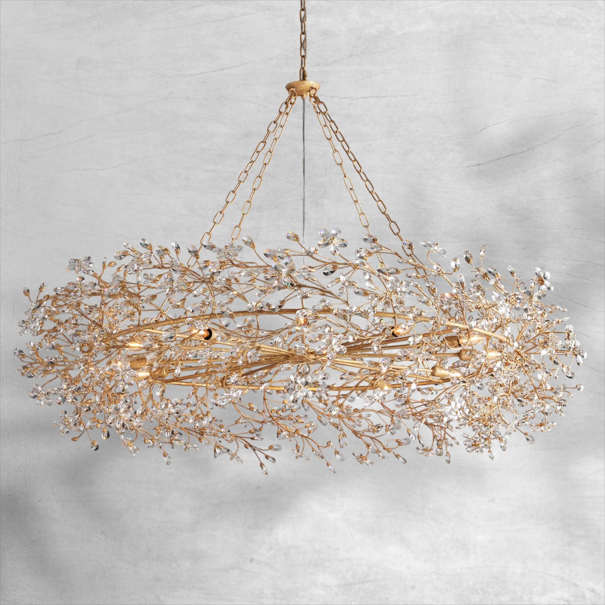 Fiore Crown Chandelier 39" 48" 60"