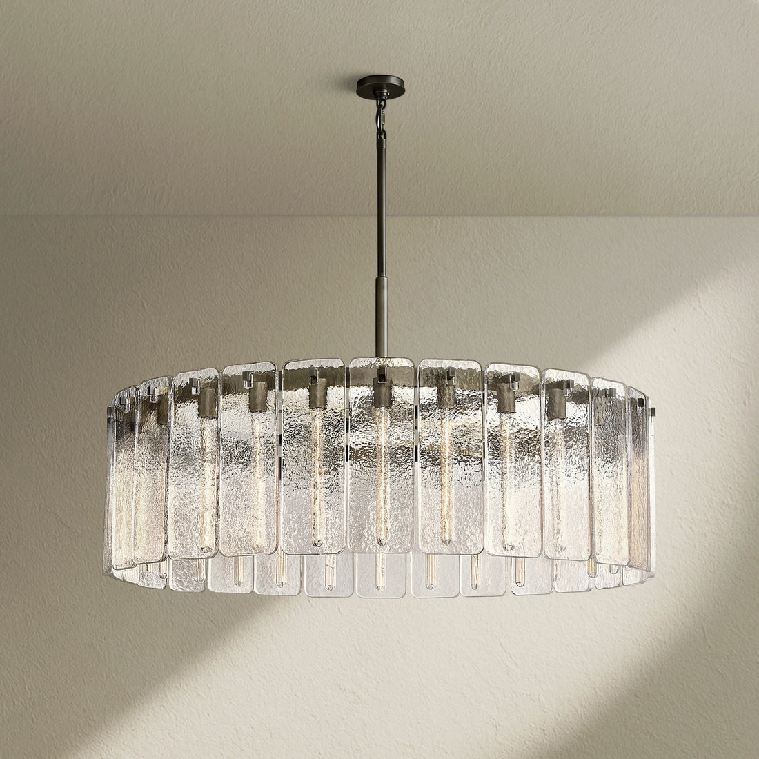 Calafz Glass Round Chandelier 48"