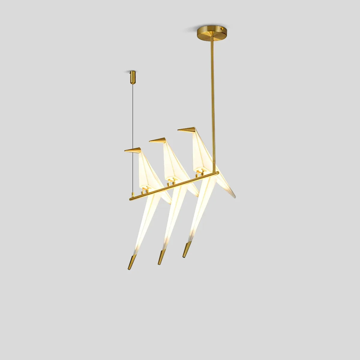 Joyfuzzy Paper Crane Bird Chandelier for Dining Room