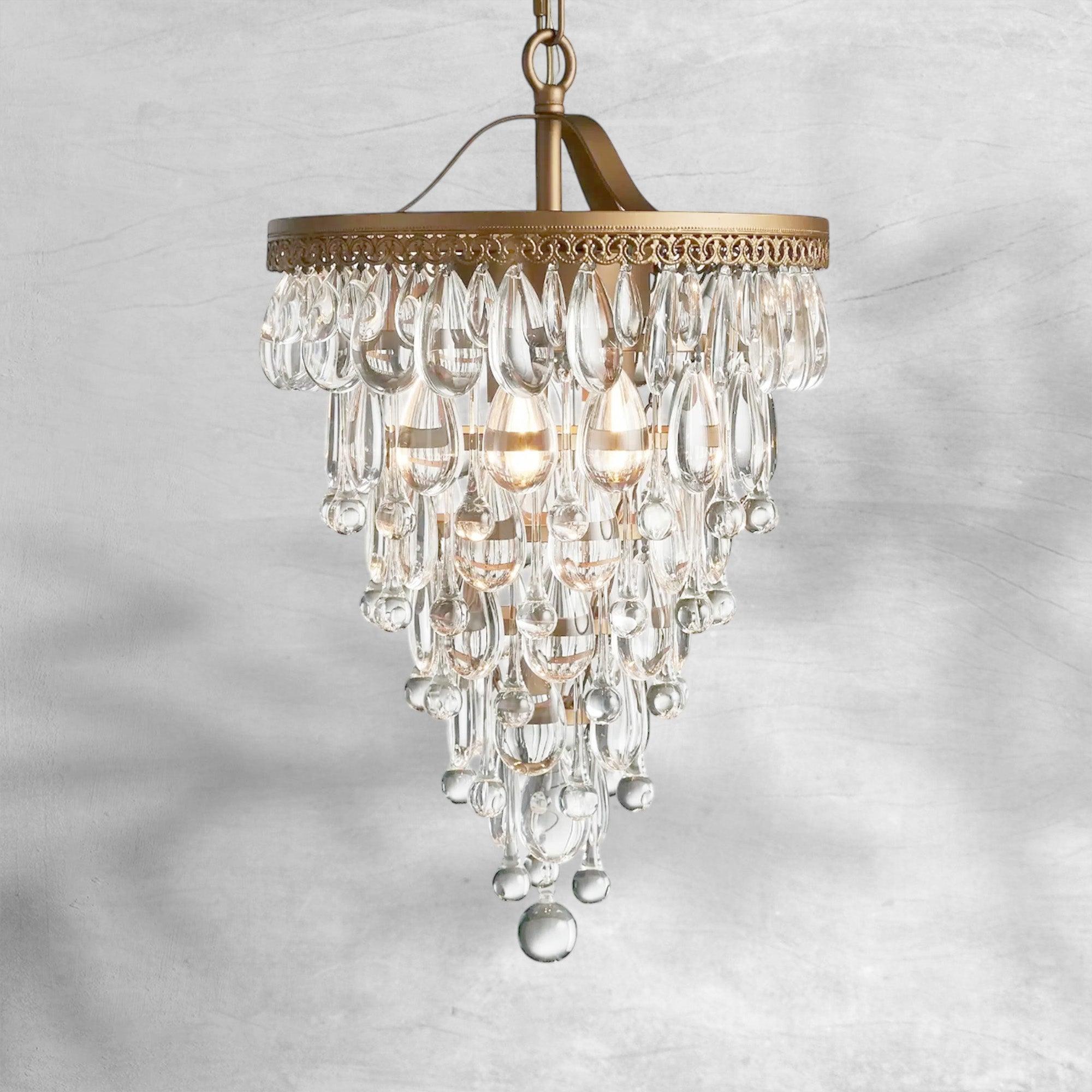 Anabella Round Chandelier 17''23''H
