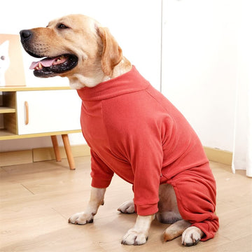 Cozy Fleece Dog Pajamas - Perfect Sleepwear for Large Dogs