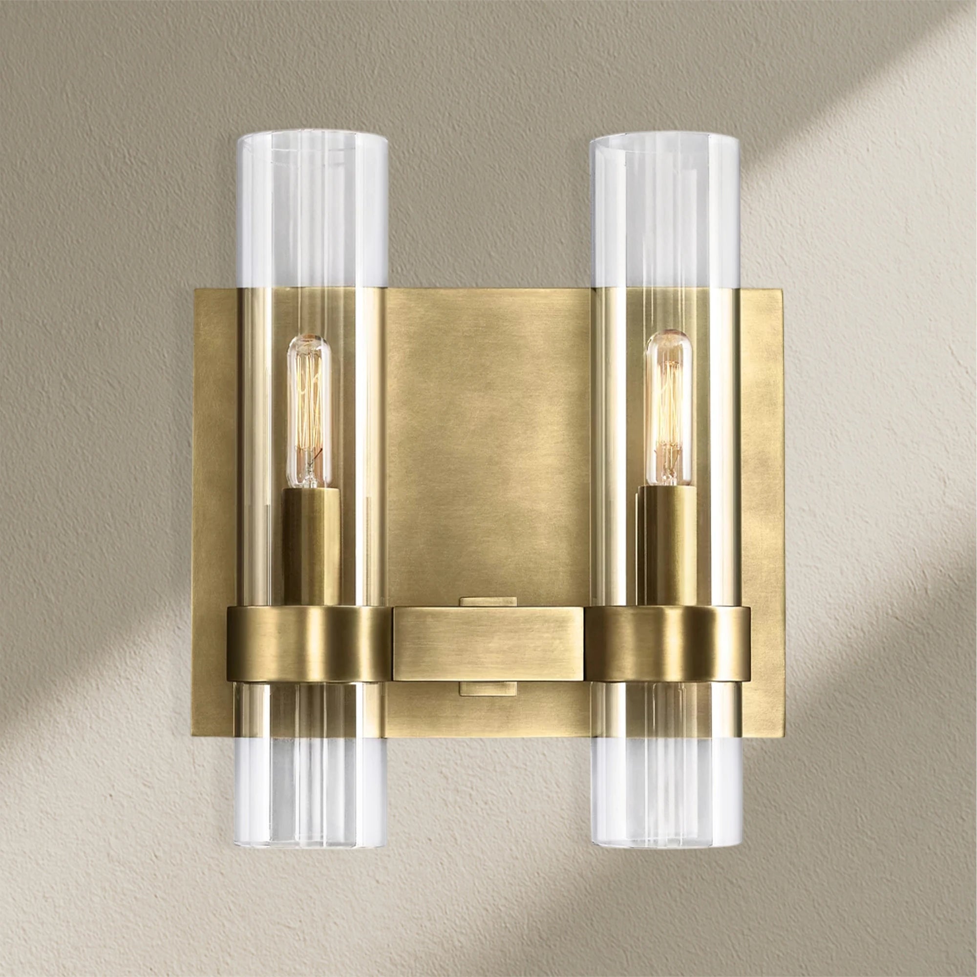 Lavefz Glass Double Wall Sconce