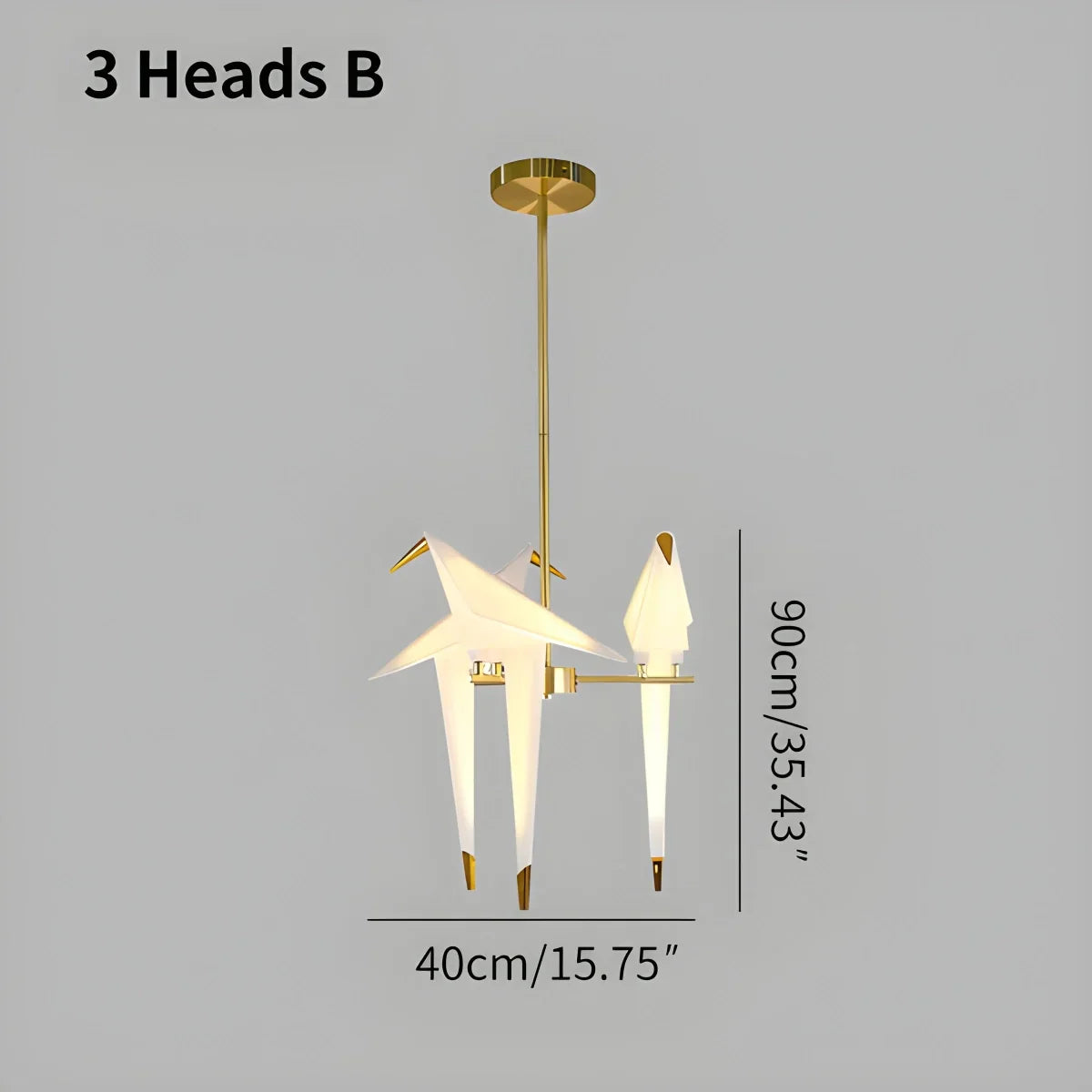 Joyfuzzy Paper Crane Bird Chandelier for Dining Room