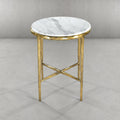 Thaddeus Marble Round Side Table 18