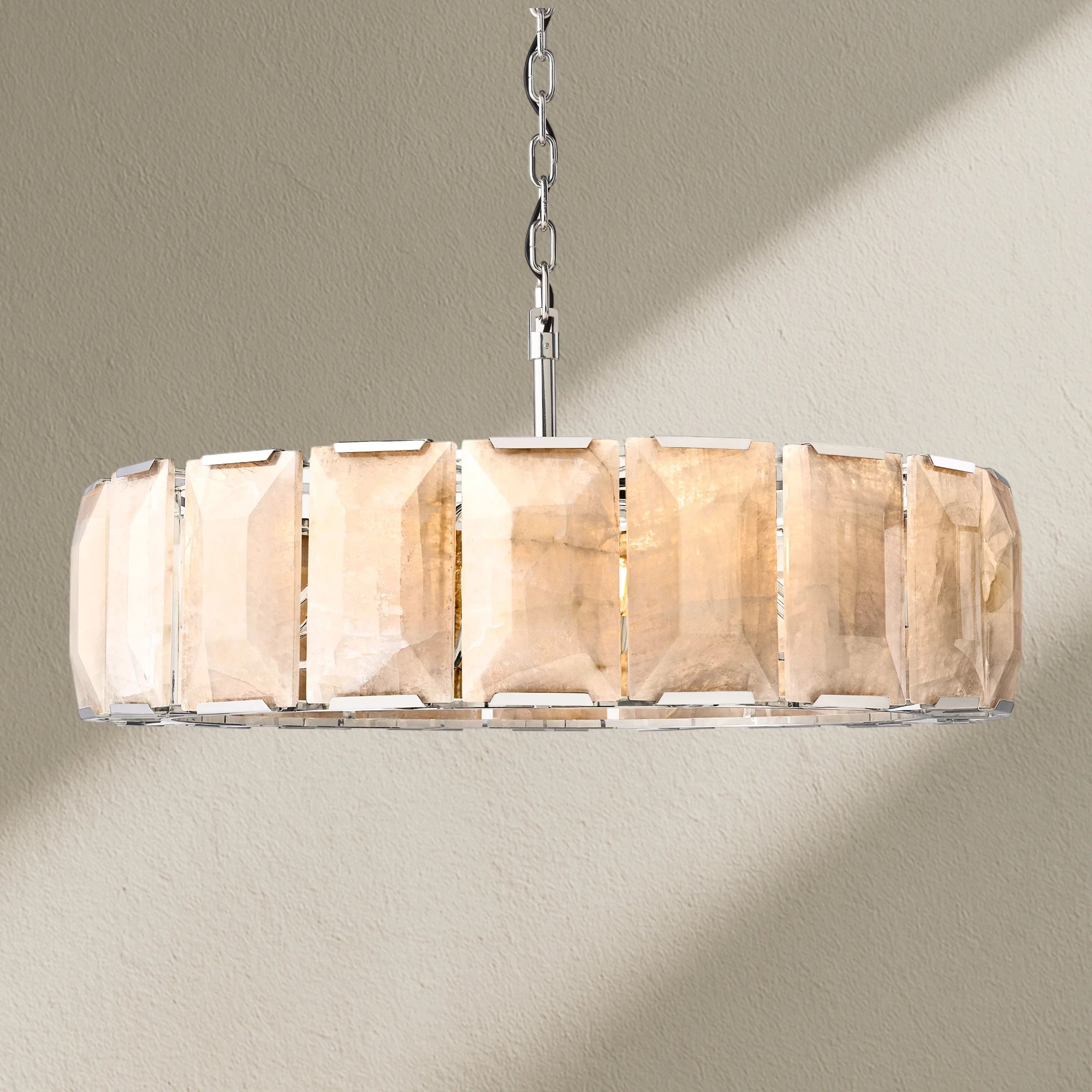 Harfz Calcite Round Chandelier 43"