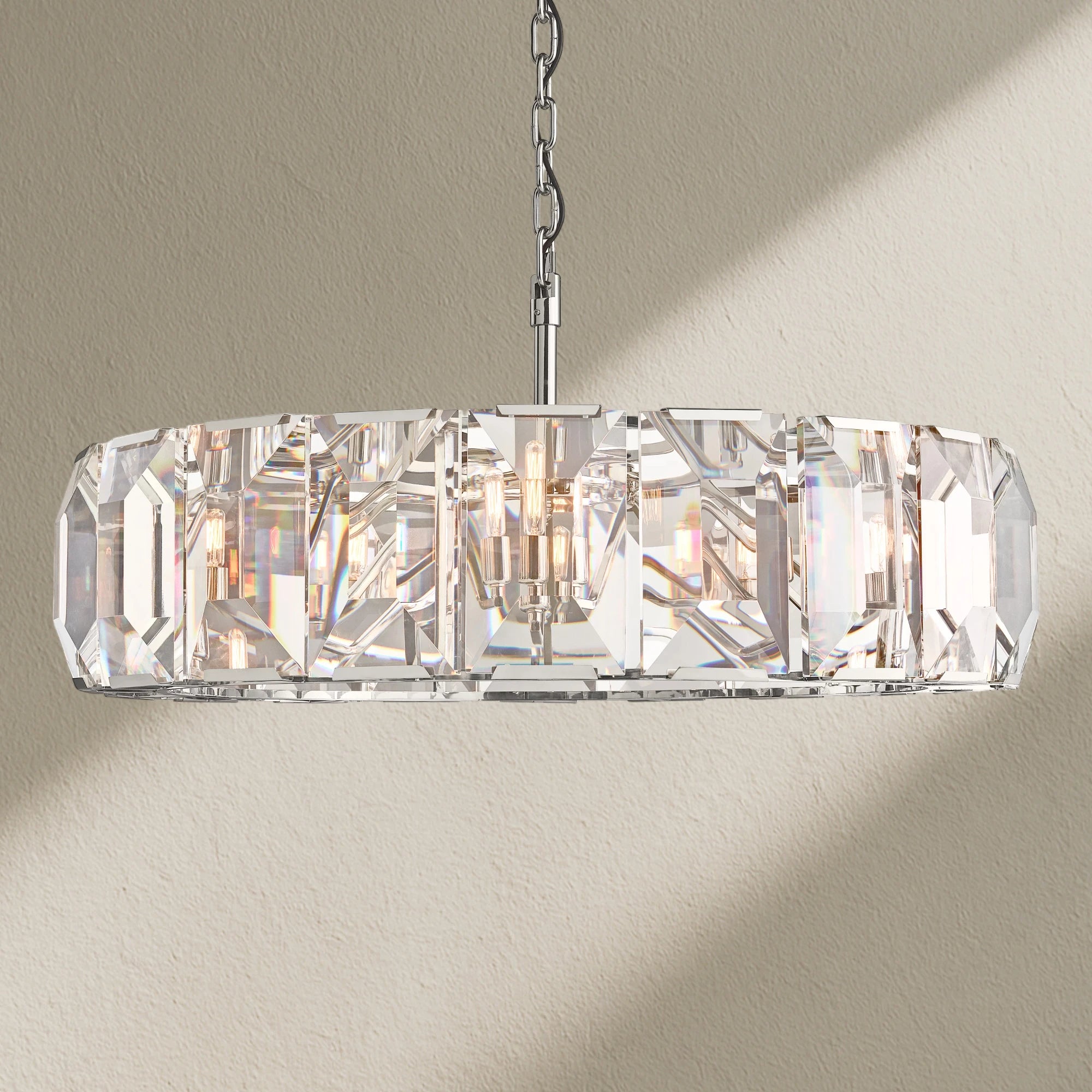 Harfz Crystal Round Chandelier 43"