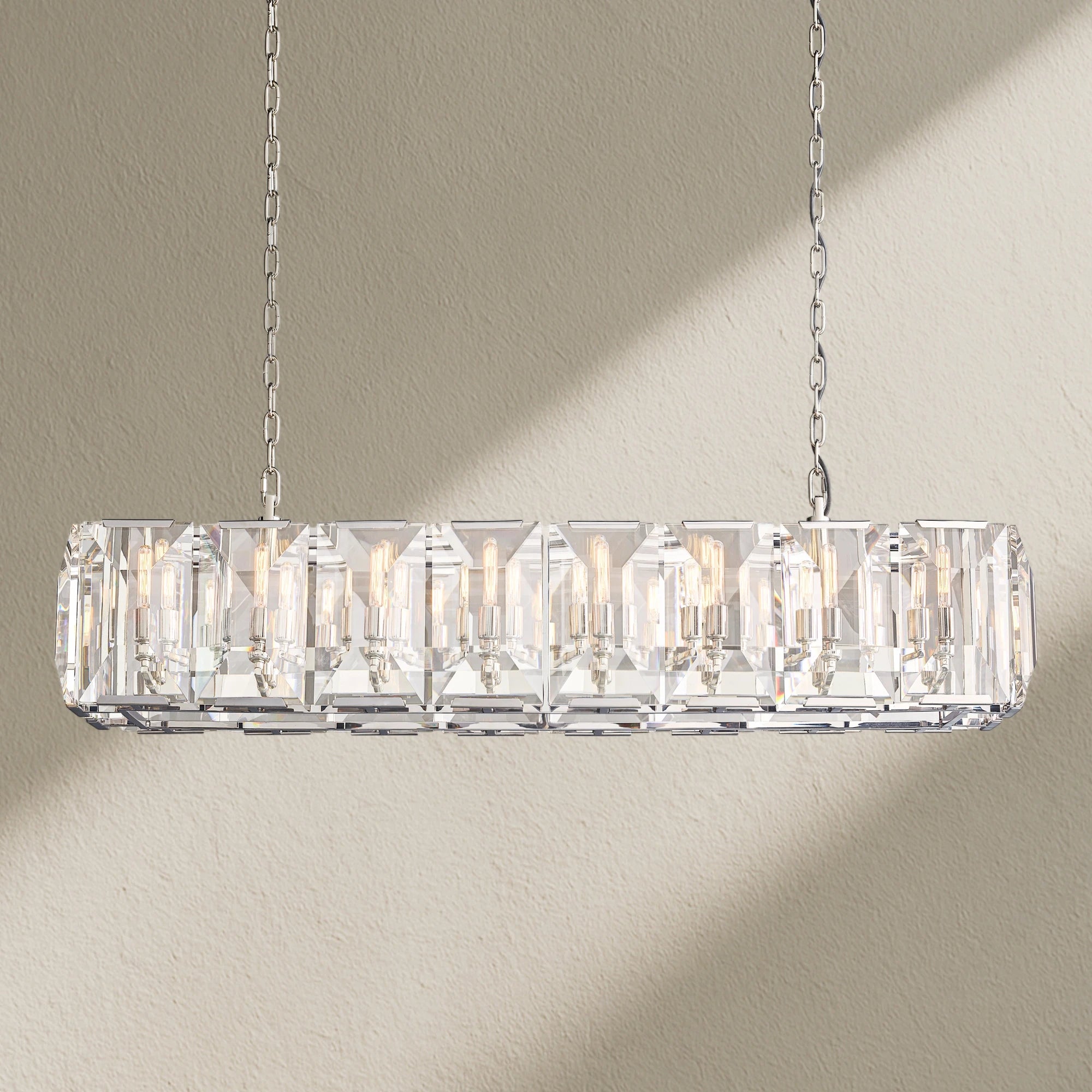 Harfz Crystal Rectangle Chandelier 42"54"62"74"
