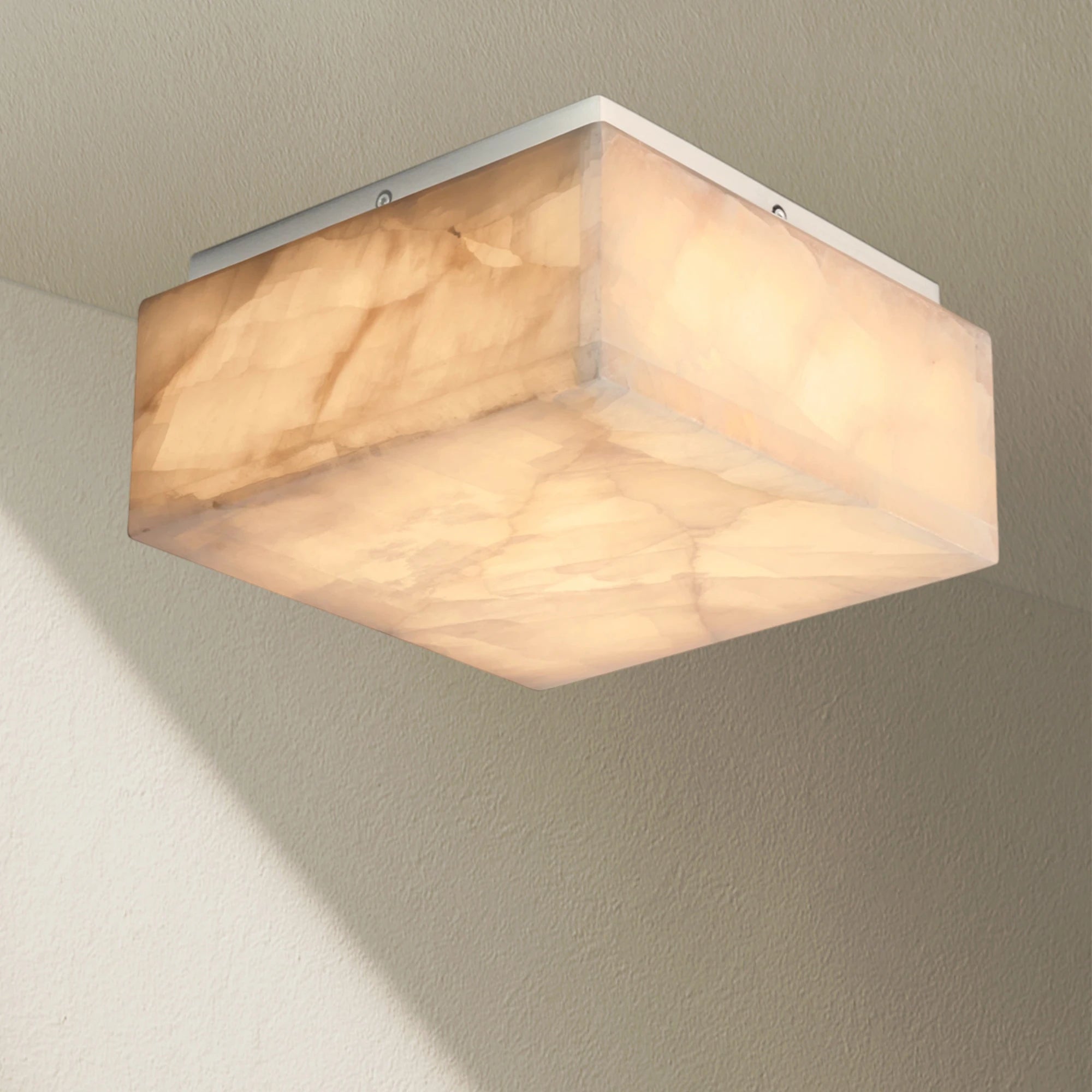 Rivfz Calcite Square Flushmount 6"10"14"