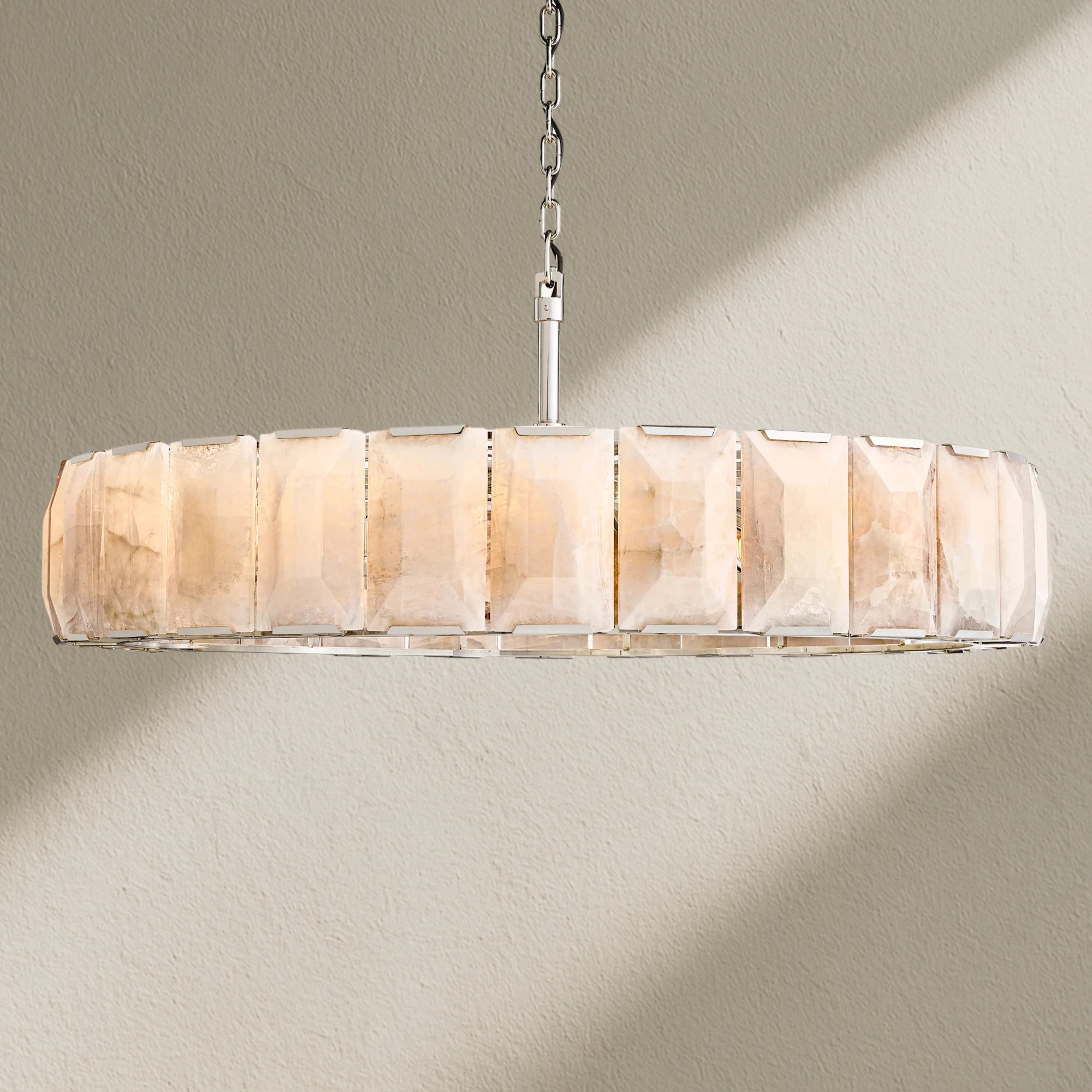 Harfz Calcite Round Chandelier 60"