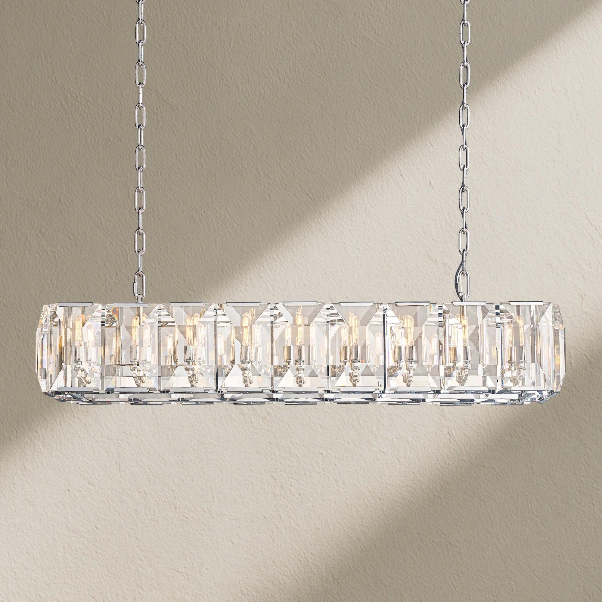 Harfz Crystal Rectangle Chandelier 42"54"62"74"