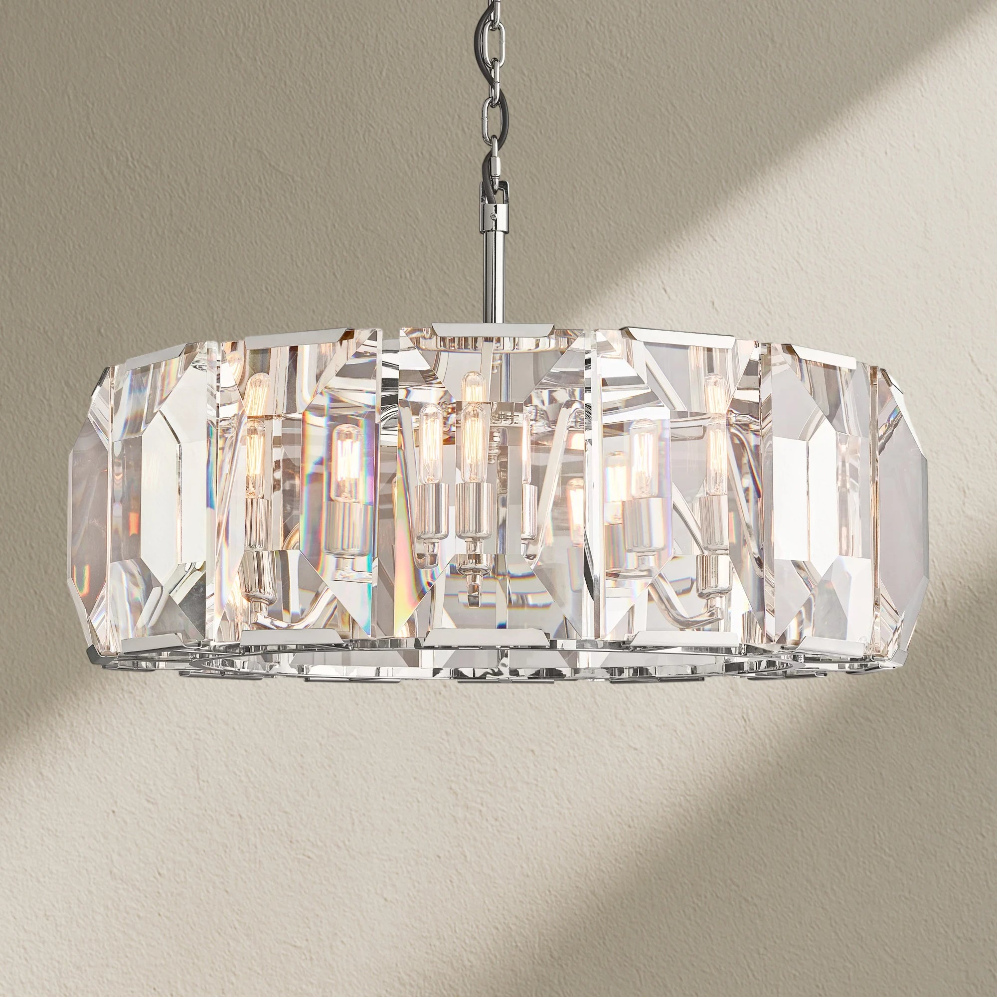Harfz Crystal Round Chandelier 31"