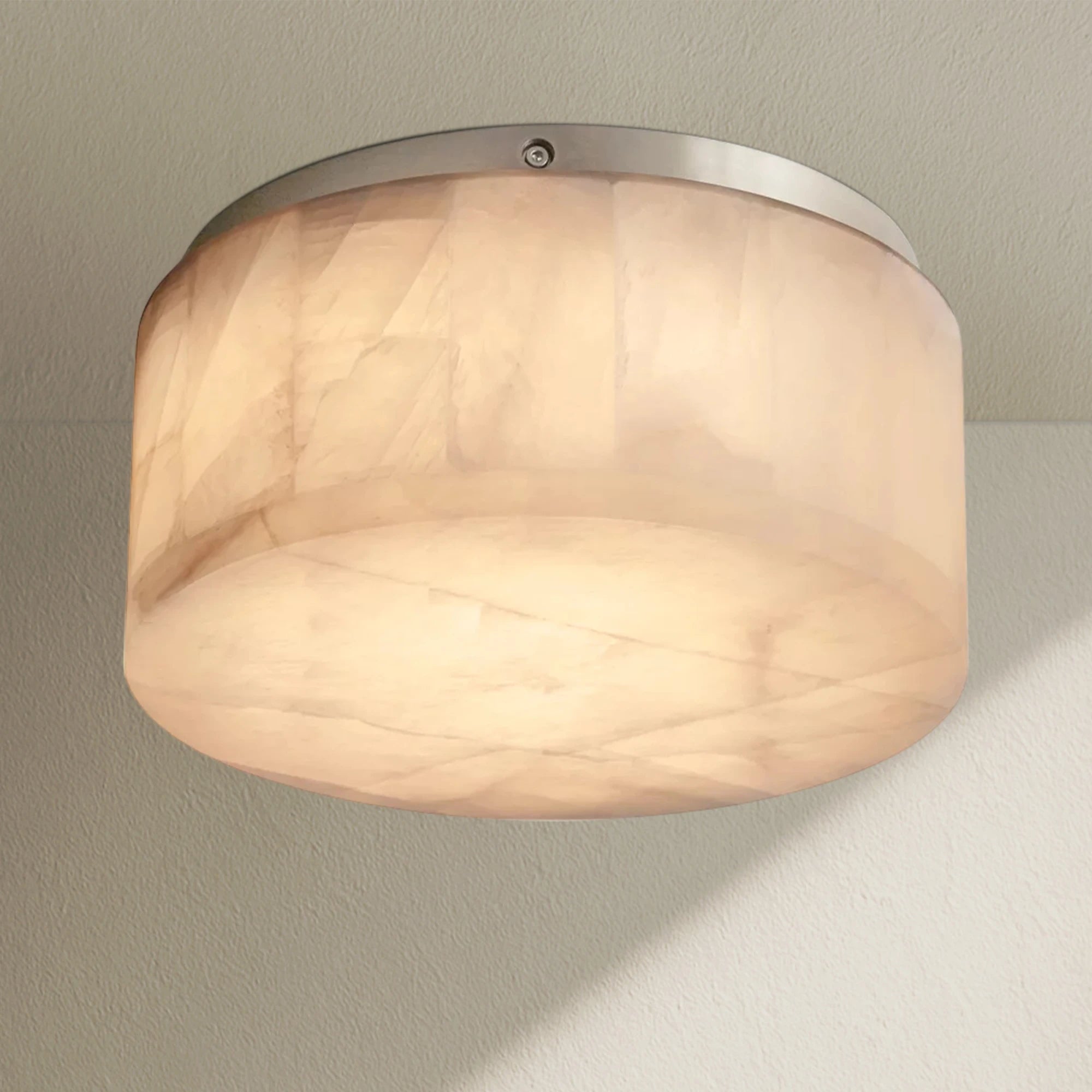 Rivfz Calcite Round Flushmount 6"10"14"