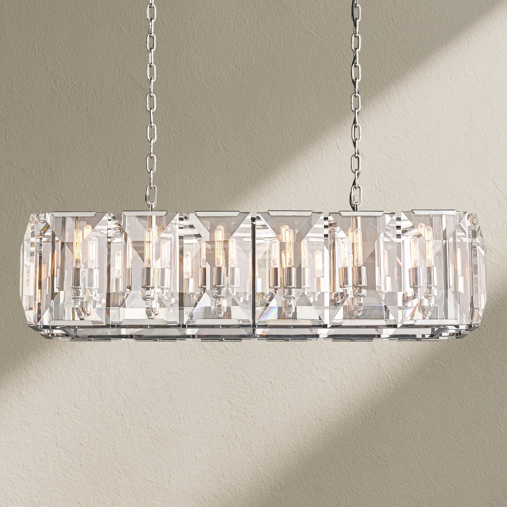 Harfz Crystal Rectangle Chandelier 42"54"62"74"