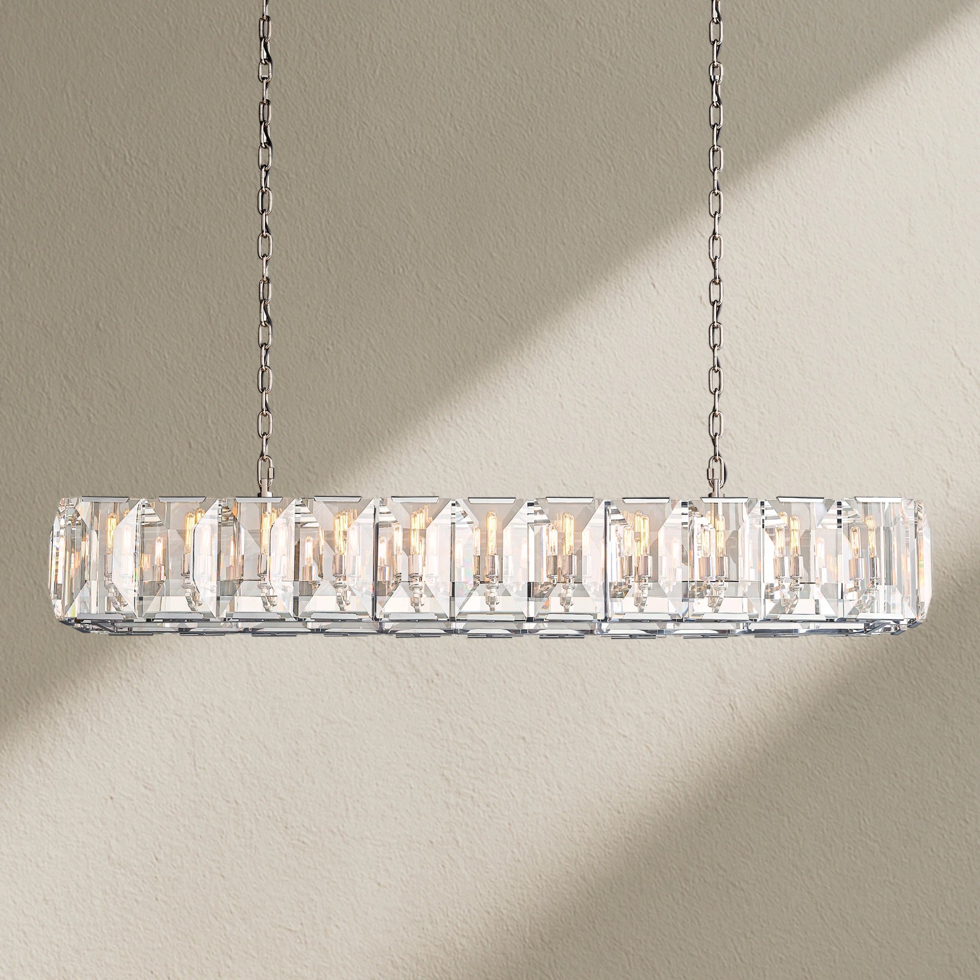 Harfz Crystal Rectangle Chandelier 42"54"62"74"