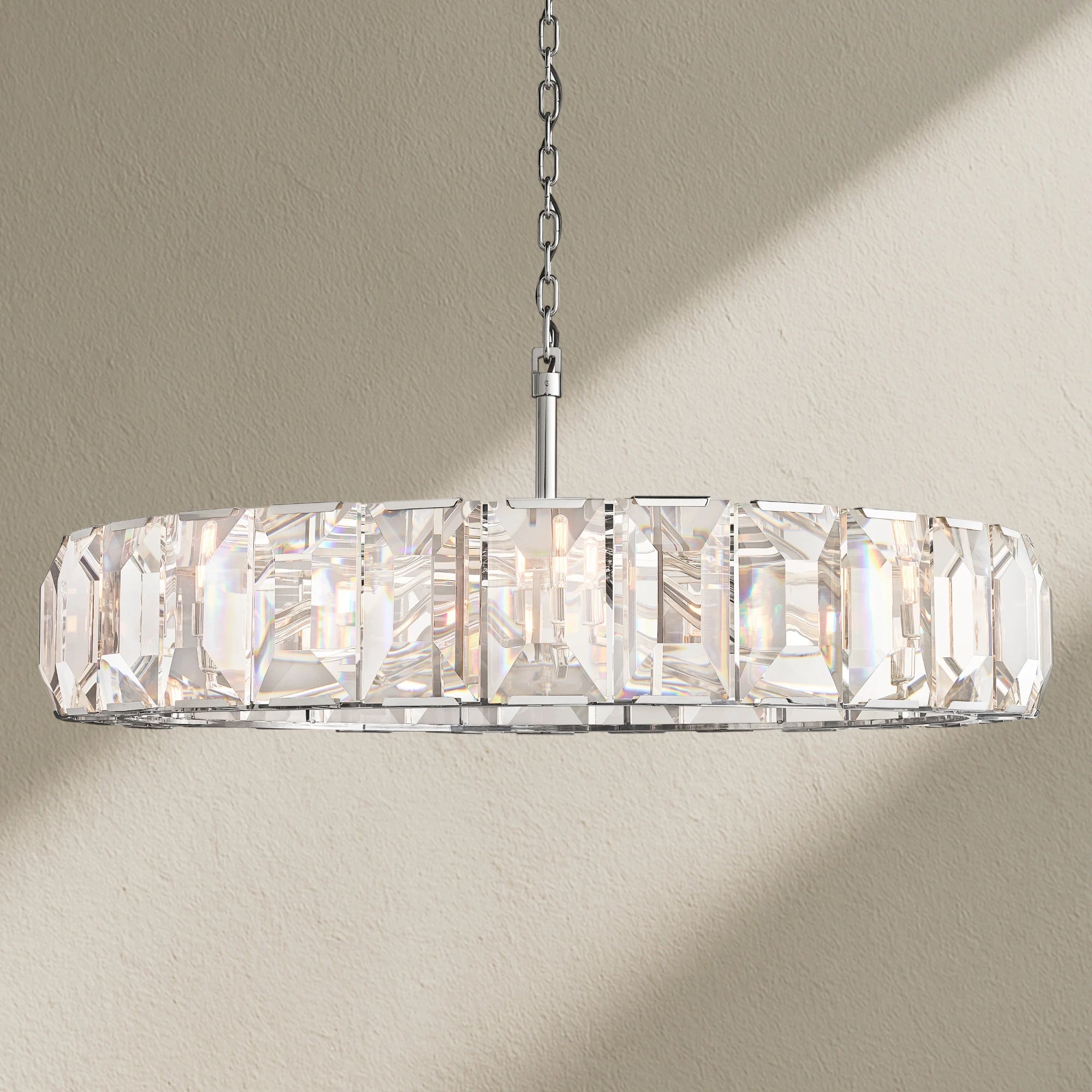 Harfz Crystal Round Chandelier 60"