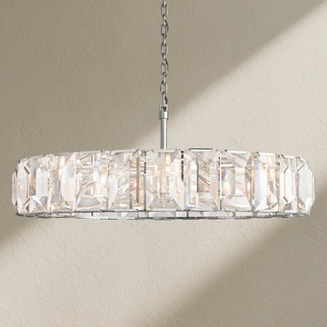 Harfz Crystal Round Chandelier 60"
