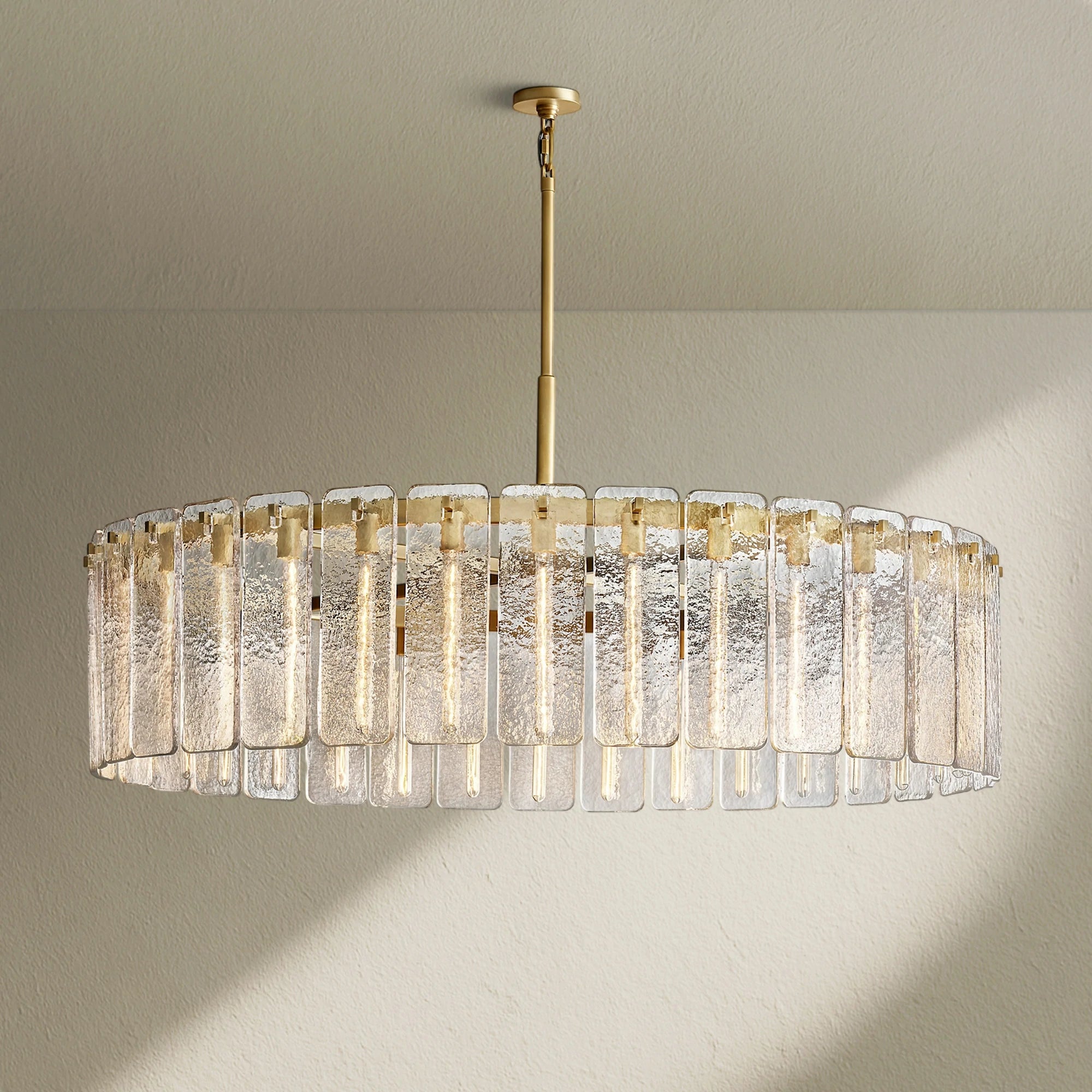 Calafz Glass Round Chandelier 60"