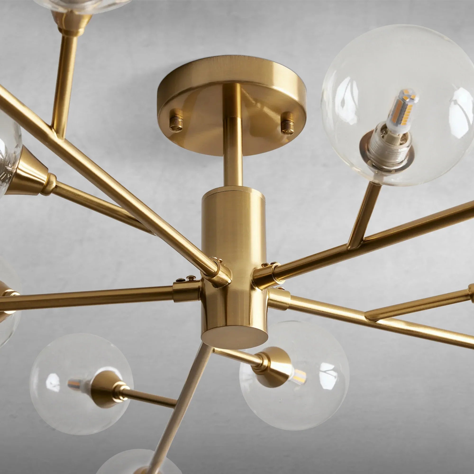 Apollo Moder Glass Ball Flushmount 20''36''47''