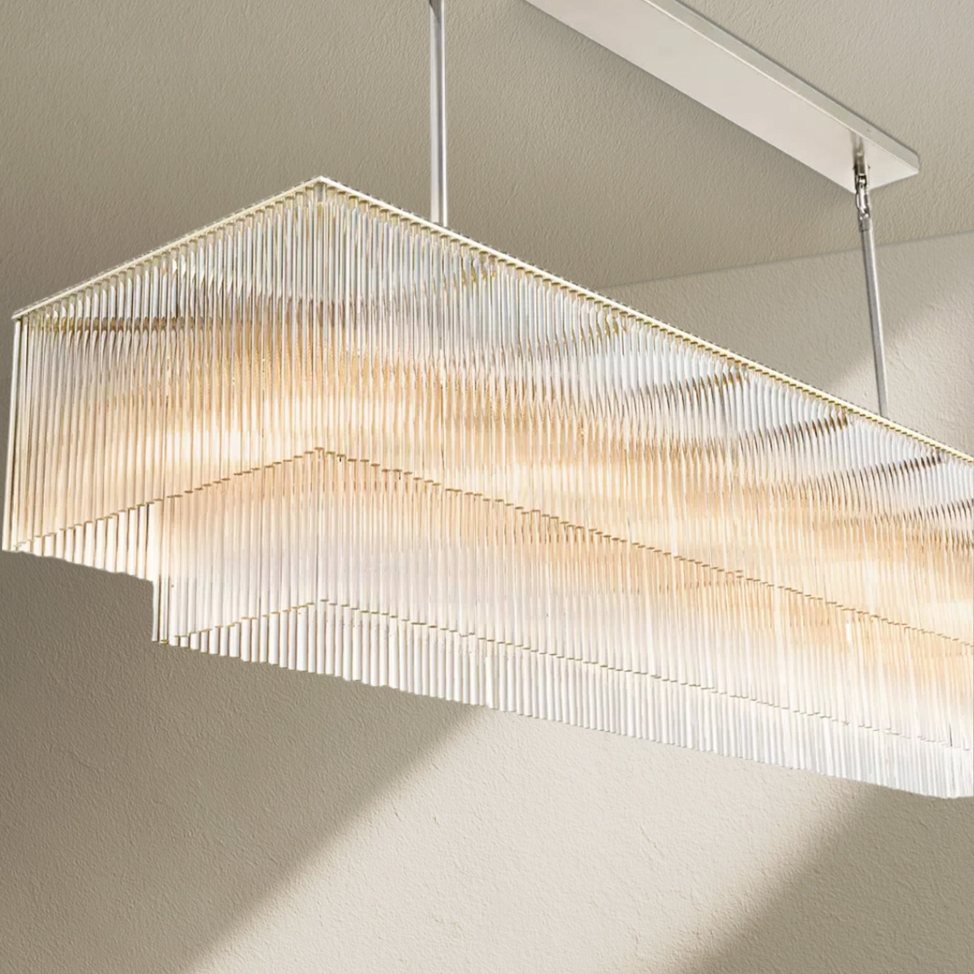 Amfz Rectangular Chandelier 54"