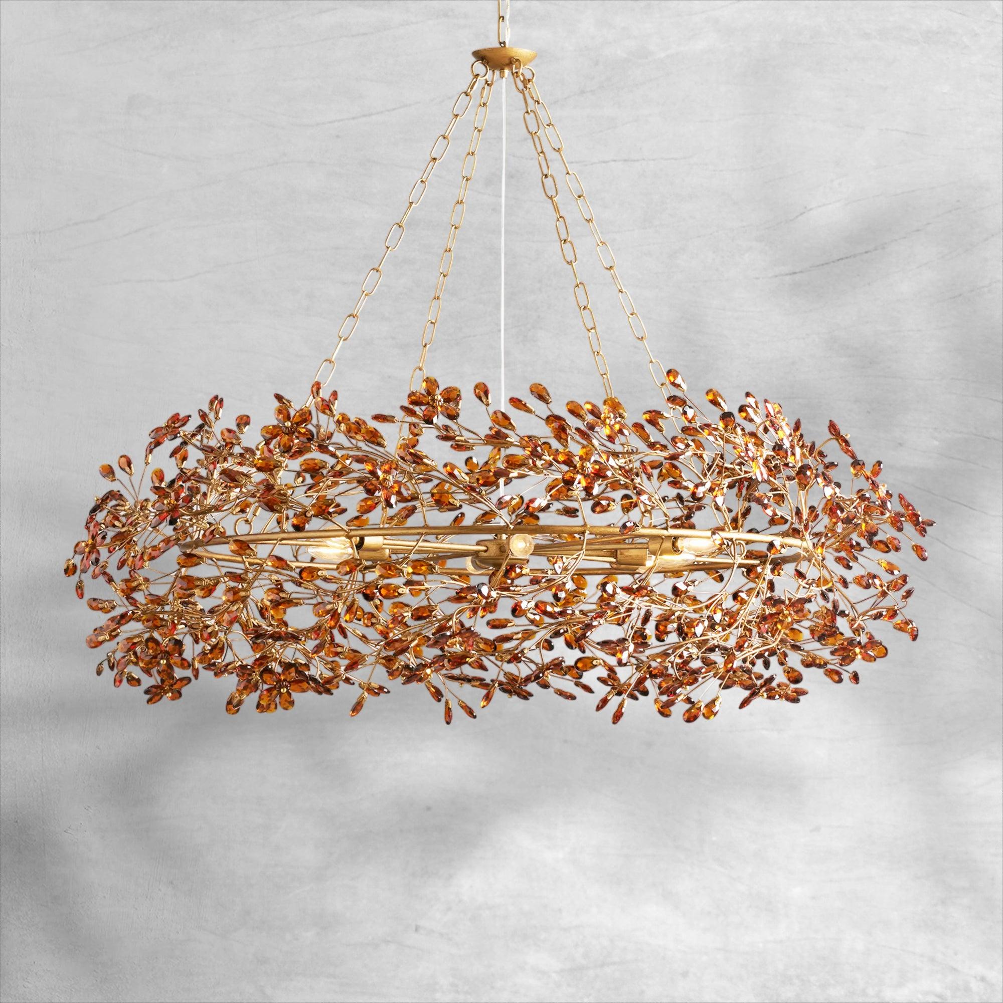 Fiore Crown Chandelier 39" 48" 60"