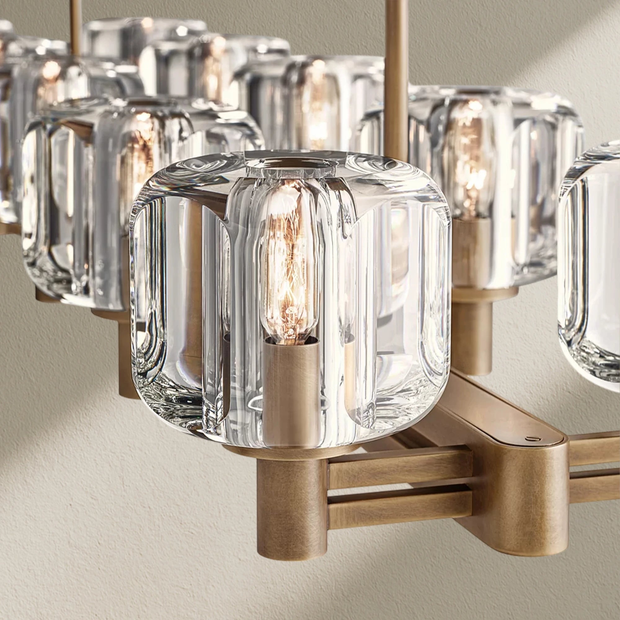 Deamafz Double Linear Chandelier 54"72"