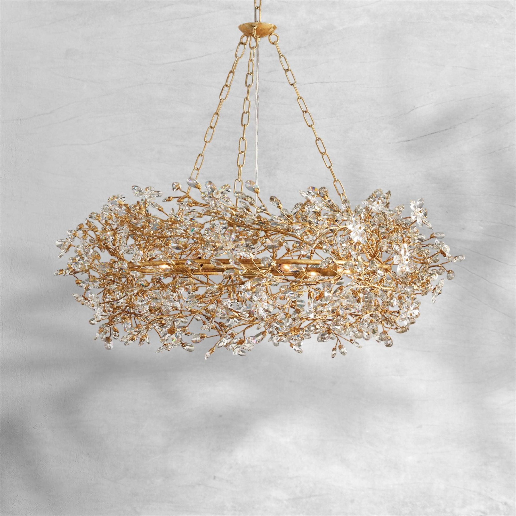 Fiore Crown Chandelier 39" 48" 60"