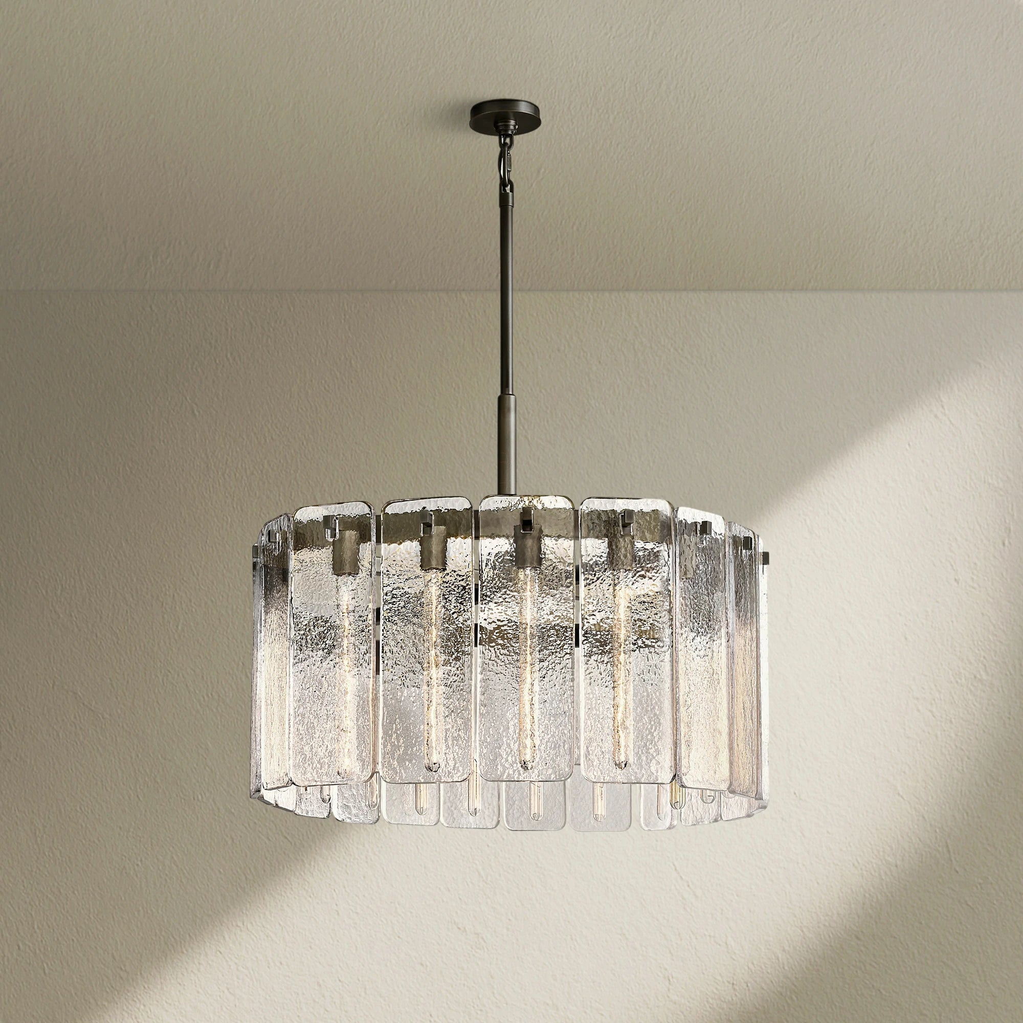 Calafz Glass Round Chandelier 36"