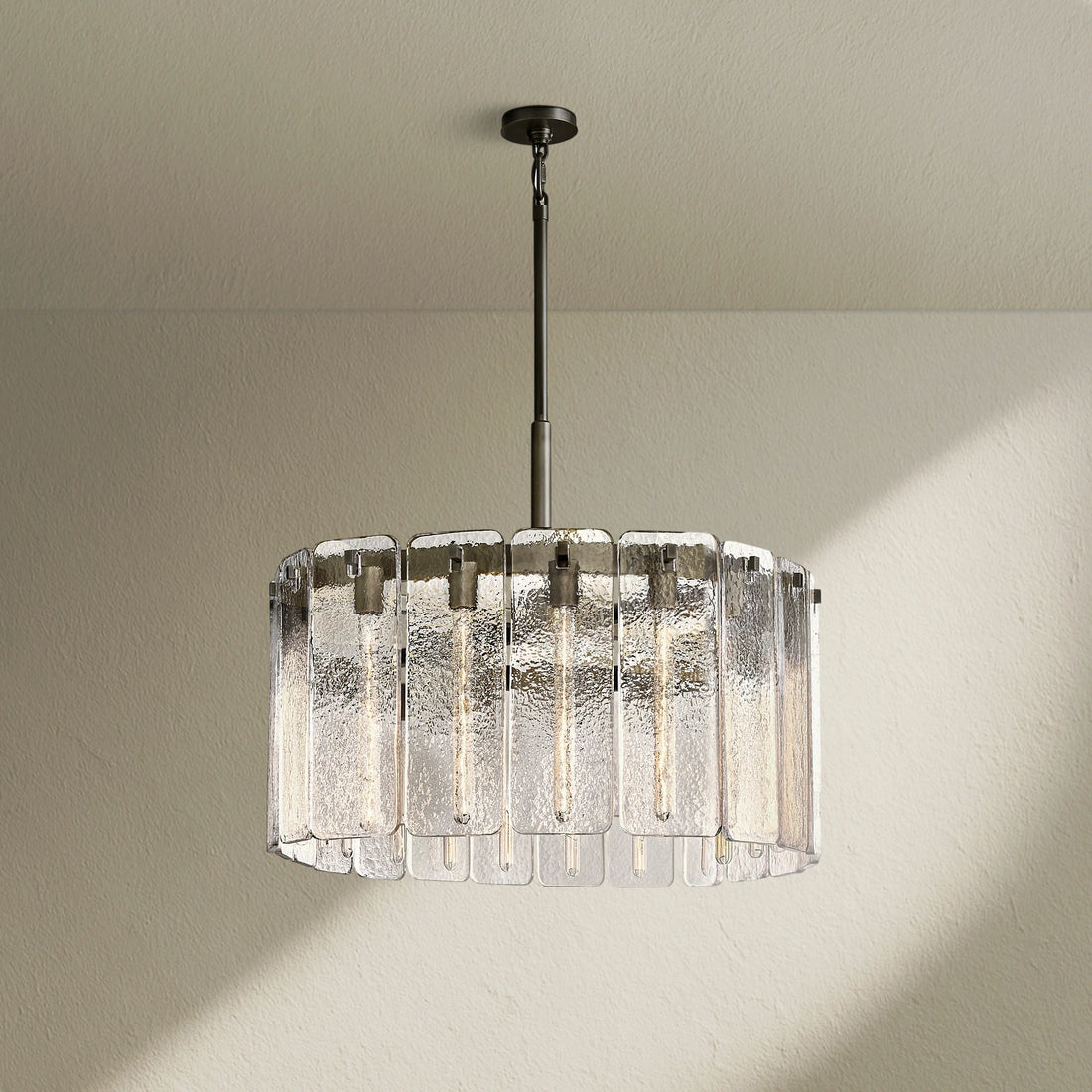 Calafz Glass Round Chandelier 36"