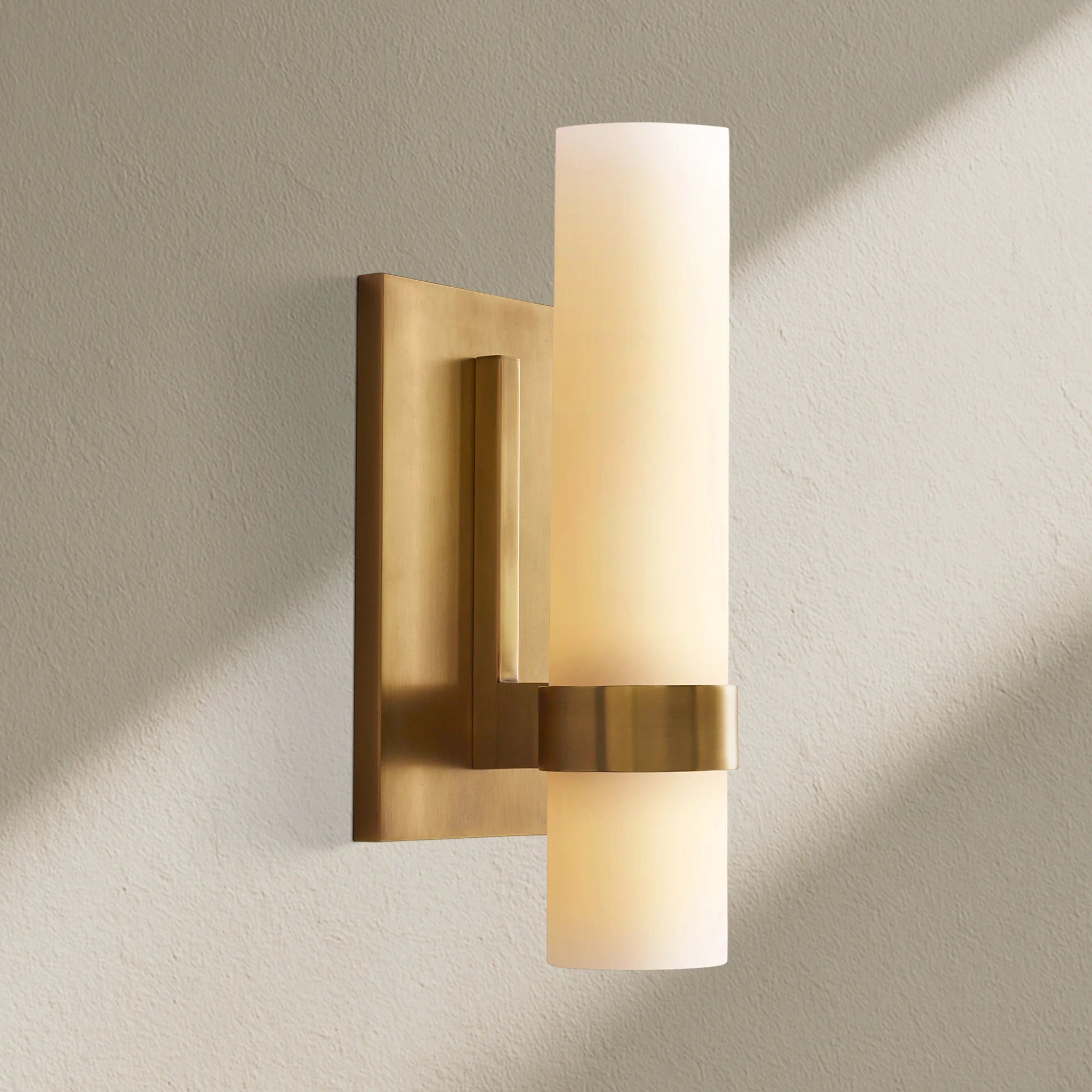 Lavefz Milk Glass Sconce