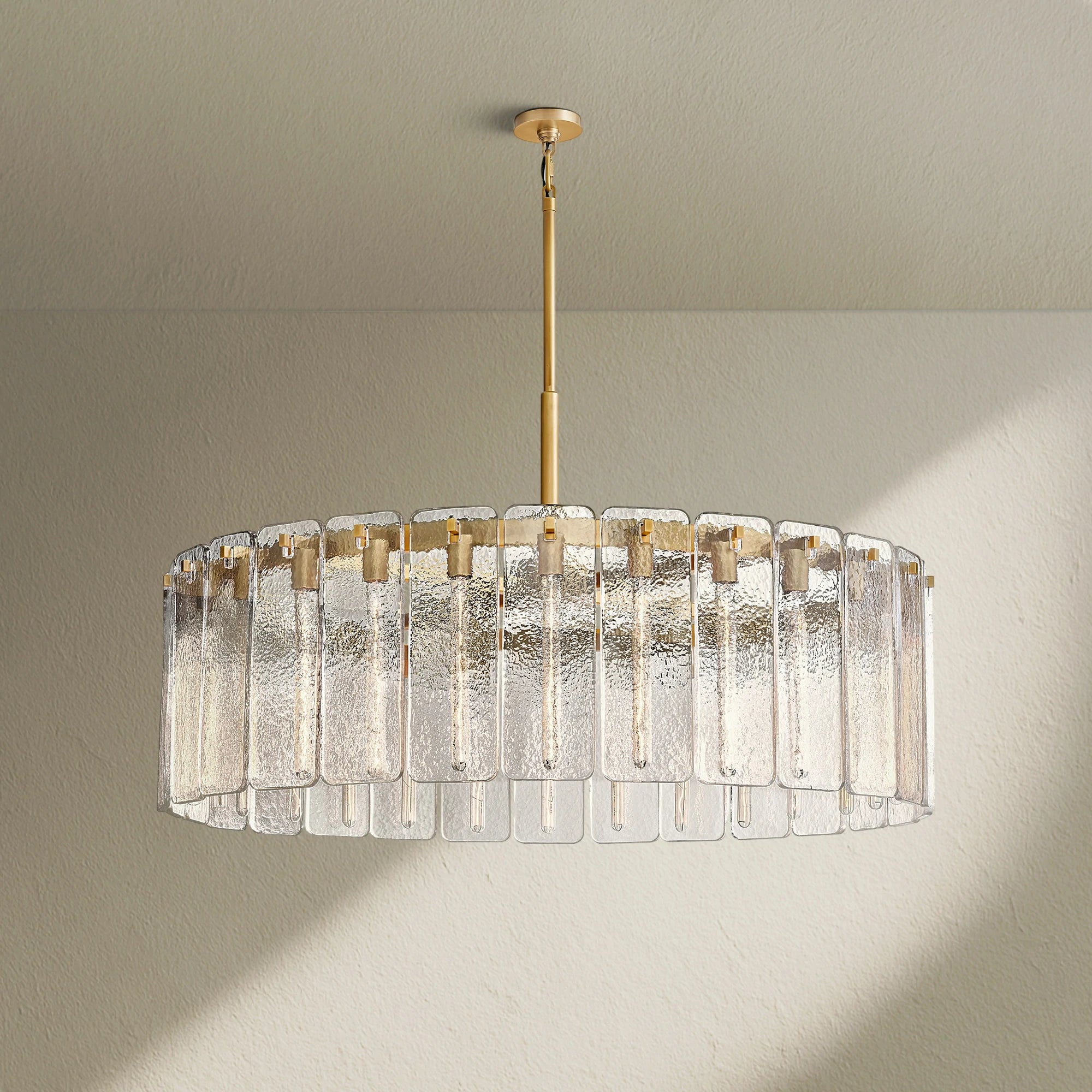 Calafz Glass Round Chandelier 48"