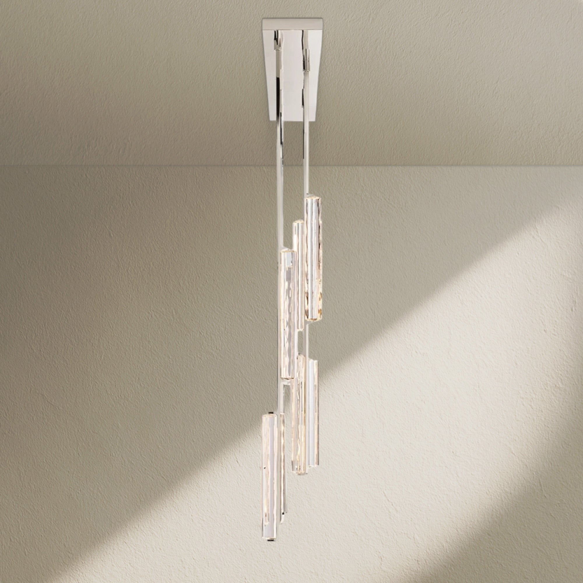 Aufz Crystal Linear Chandelier 54"