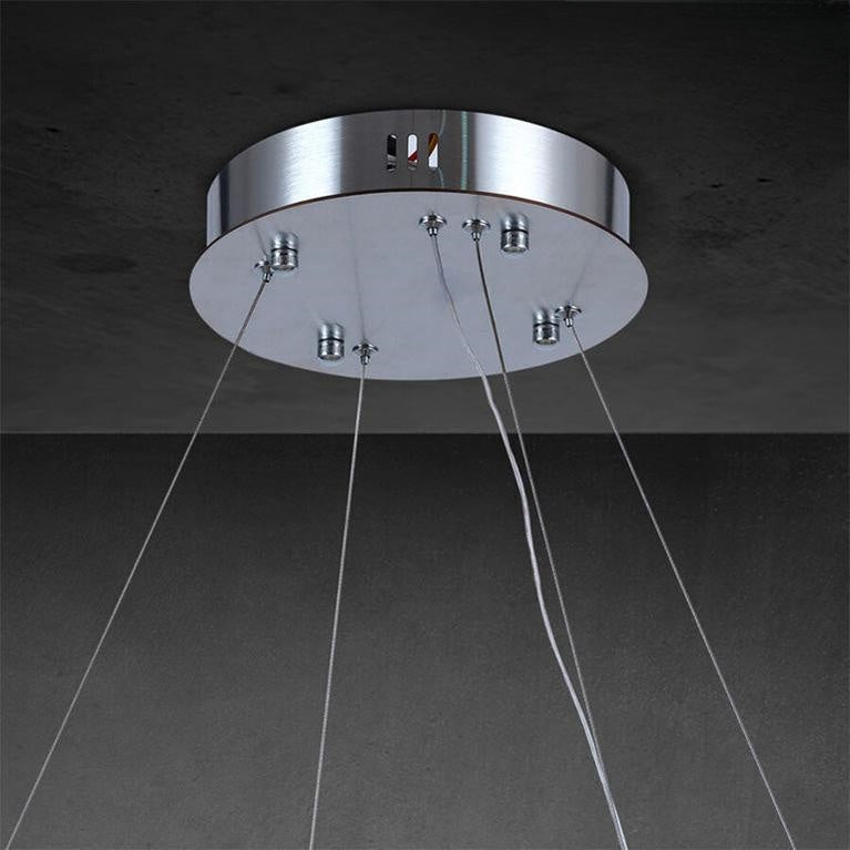 Rivfz 2-Tier Round Calcite Chandelier 60"