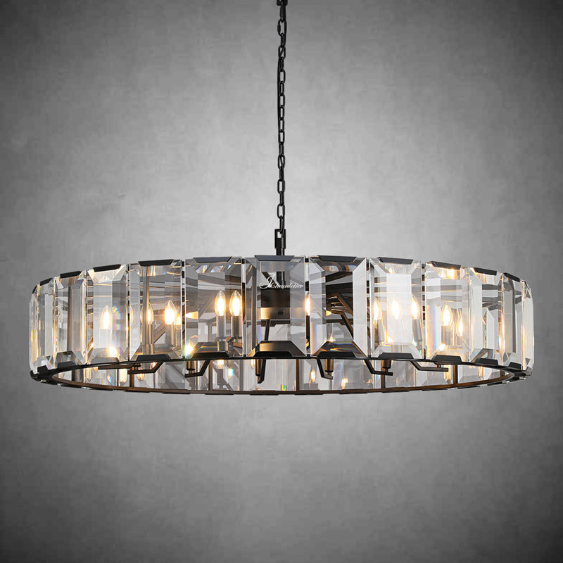 Harfz Crystal Round Chandelier 43"