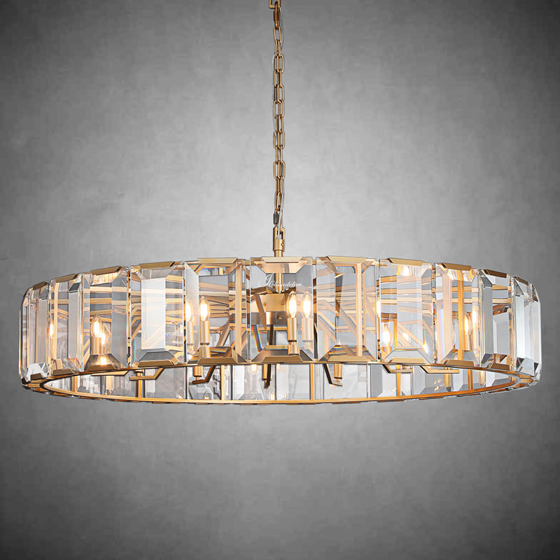 Harfz Crystal Round Chandelier 43"