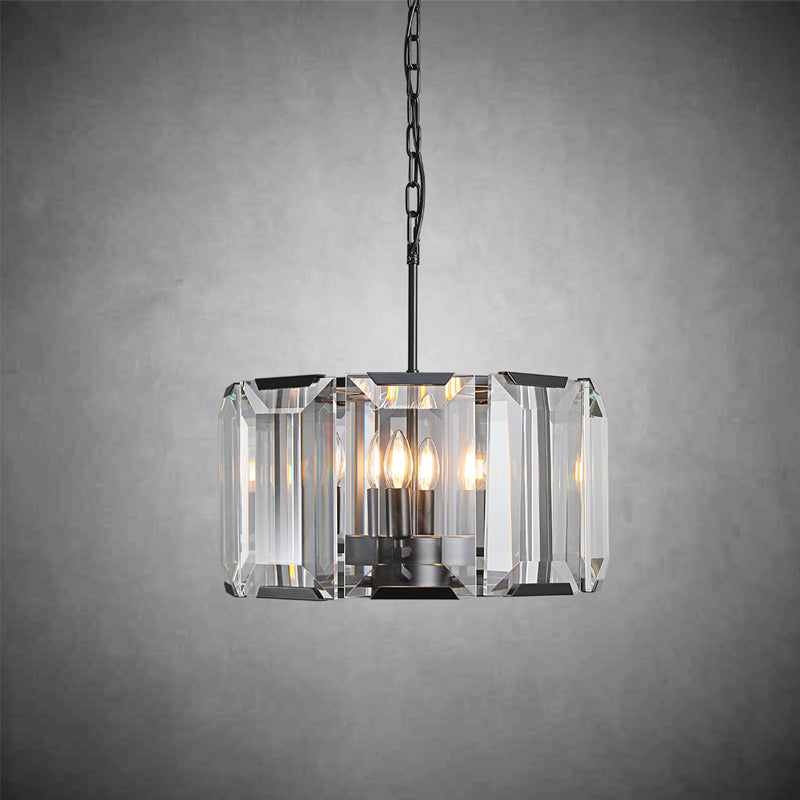 Harfz Crystal Round Chandelier 19"
