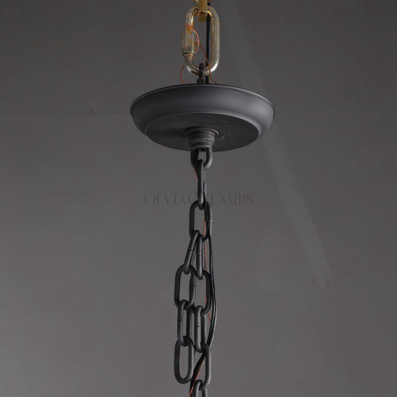 Thaddeas Forged Round Chandelier 36" 48” 60” 72”