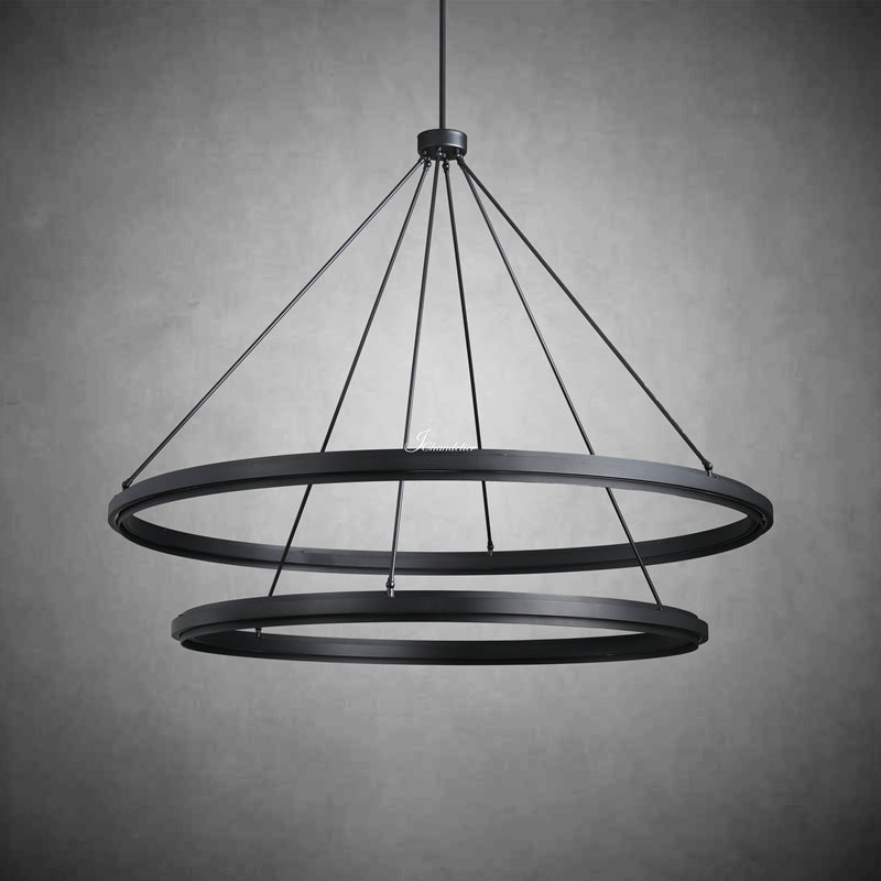 Perfz Two-Tier Round Chandelier 60"