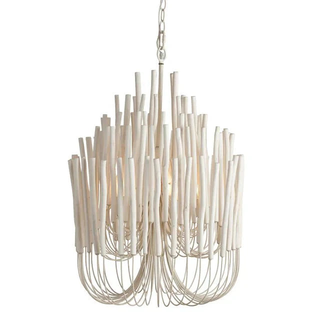 5/6 - Light Modern Branch Modeling Chandelier in White or Black for Stylish Interiors - 5 Lights / D21"*H29"WhiteWarm LightJoyfuzzy
