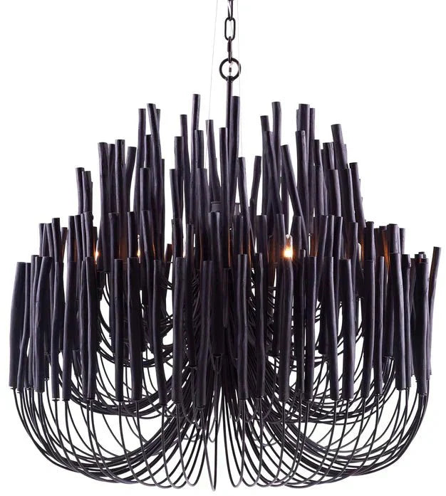 5/6 - Light Modern Branch Modeling Chandelier in White or Black for Stylish Interiors - 5 Lights / D21"*H29"WhiteWarm LightJoyfuzzy
